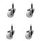 Service Caster 3'' SS Nylon Wheel Swivel 3/4'' Expanding Stem Caster Set, 4PK SCC-SSEX20S314-NYS-34-4 - alternate 1